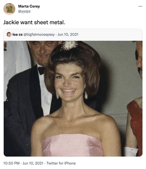 jackie wants sheet metal